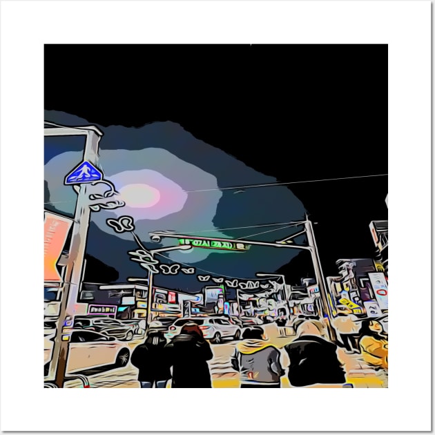 night view, night scene, nightscape Wall Art by zzzozzo